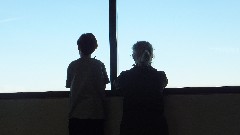 Jacob Wheeler; Ruth Bennett McDougal Dorrough; at the airport